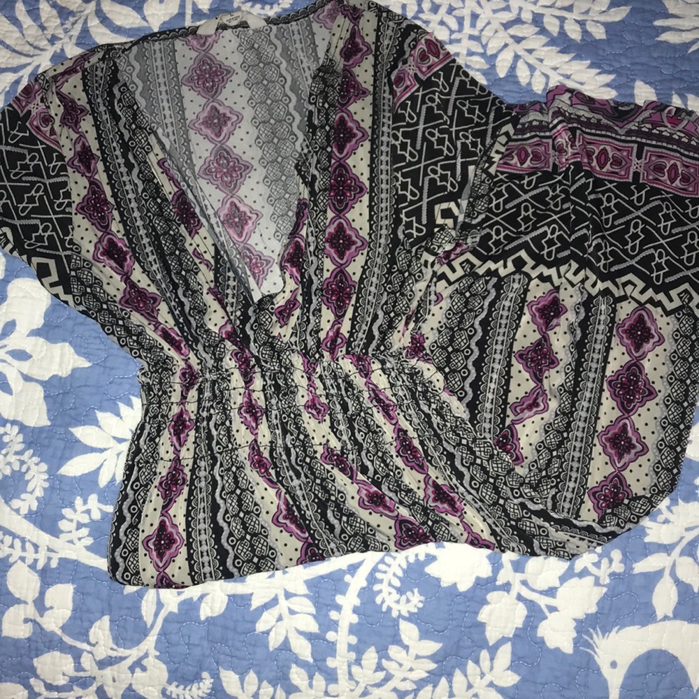 Pink and black dress